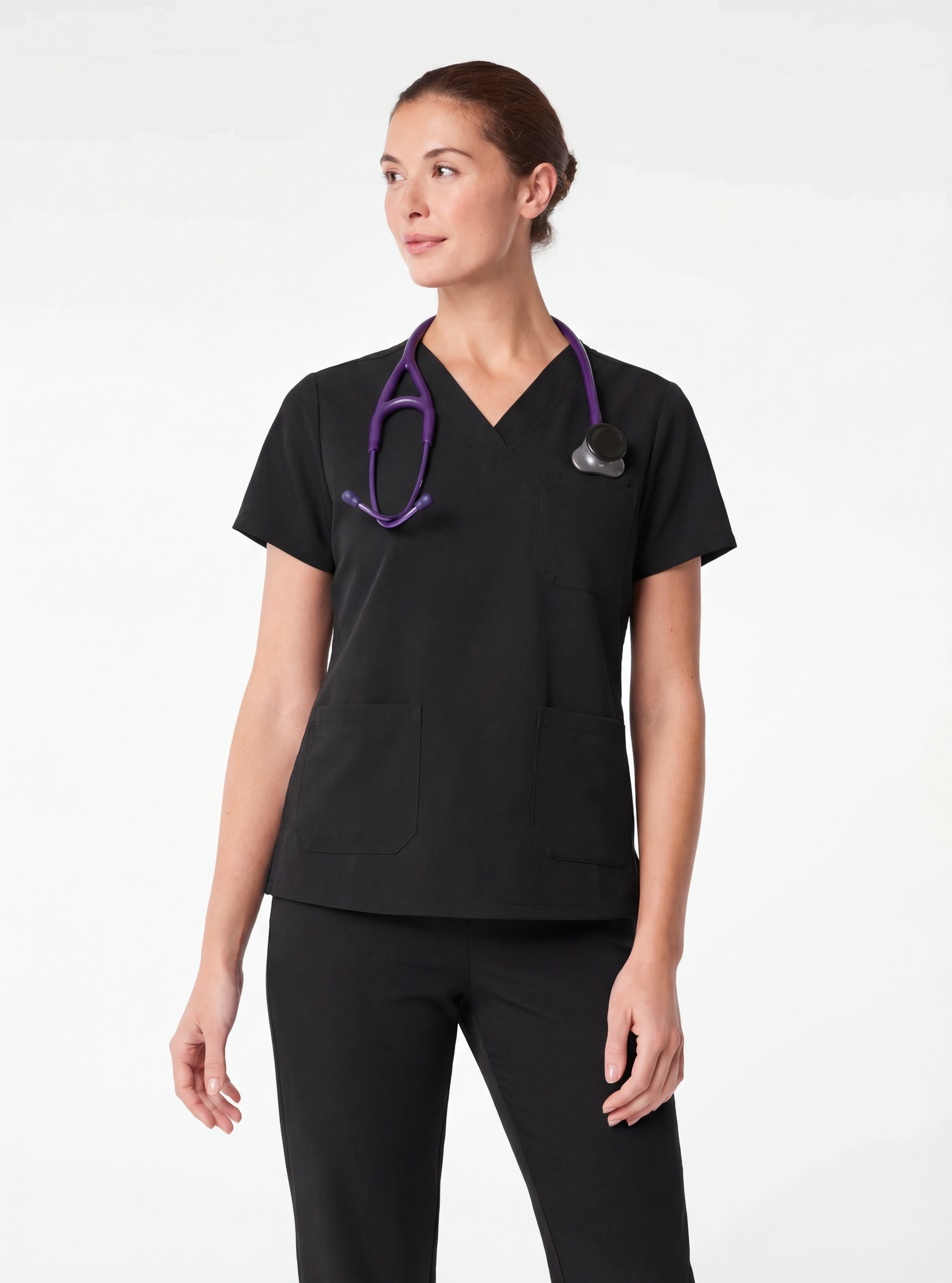 Unisex Black Scrub Set