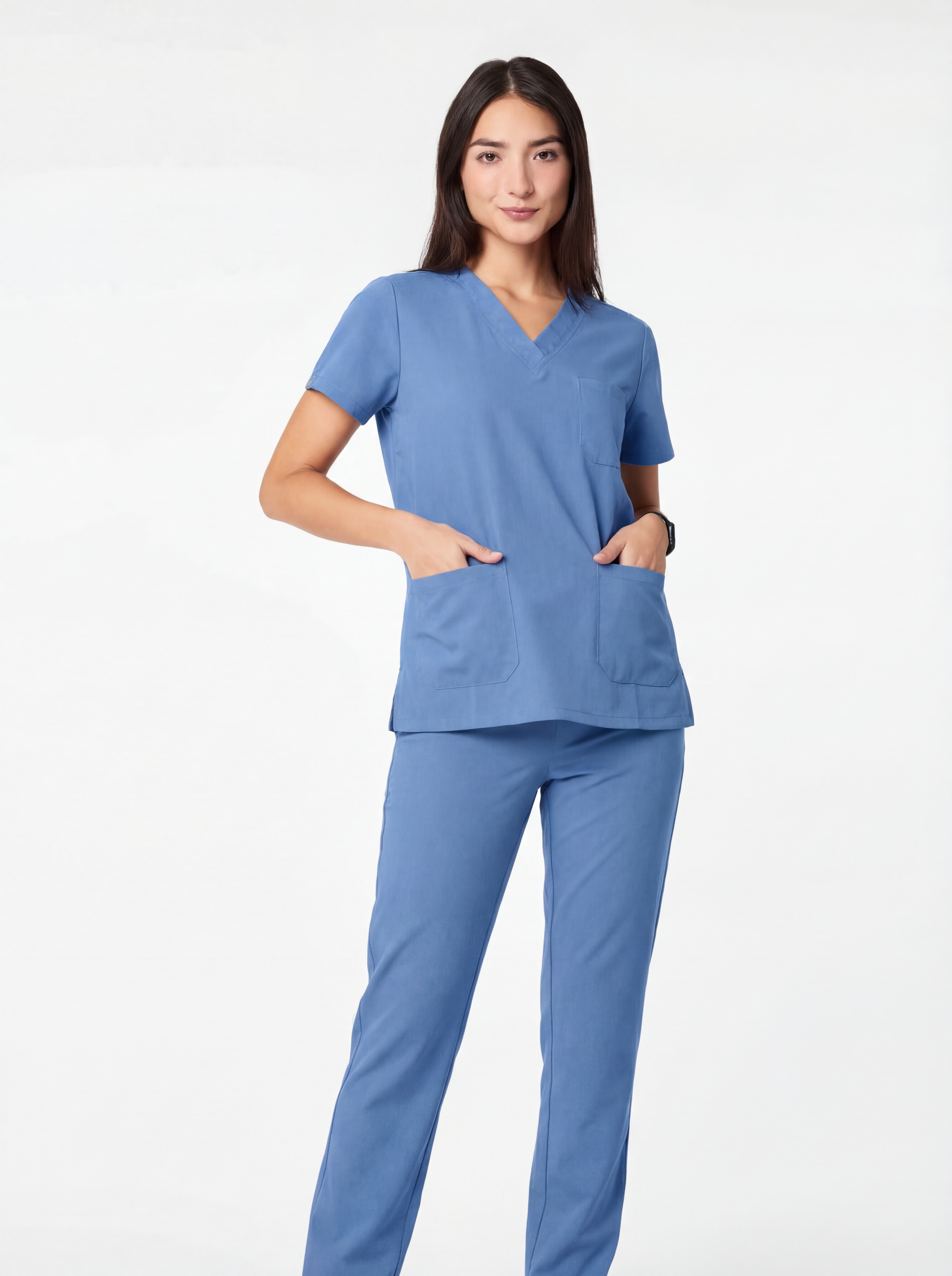 Unisex Hospital Blue Scrub Set