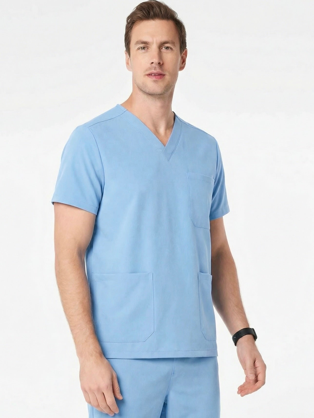Unisex Sky Blue Scrub Set